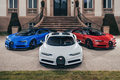 3 chiếc Bugatti tạo hình cờ Pháp nhân ngày Quốc khánh