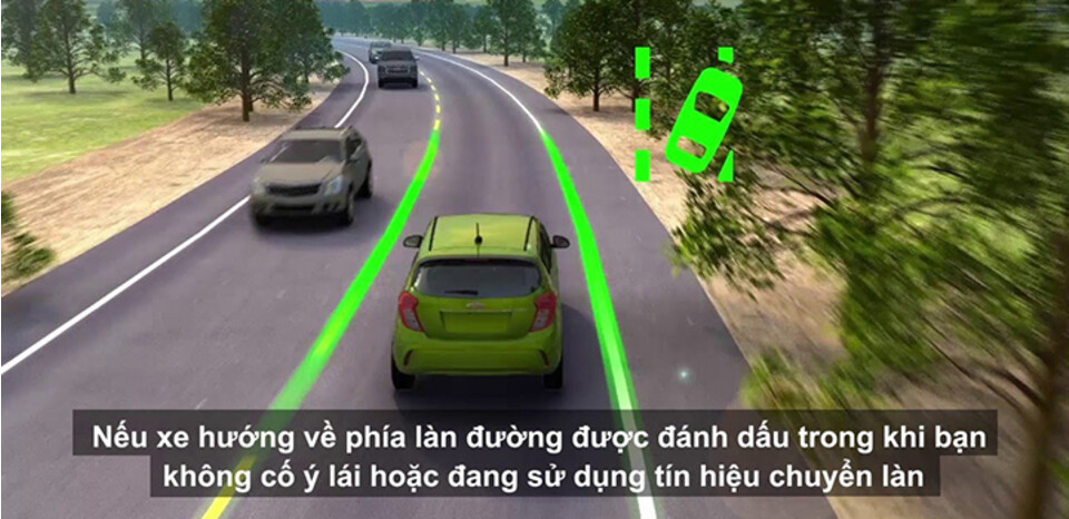 Công nghệ mới cảnh báo xe lệch làn đường Công nghệ mới cảnh báo xe lệch làn đường