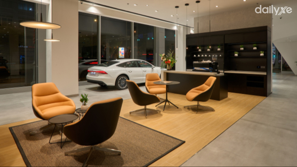 Một góc showroom Audi Progressive Showroom Concept tại TP HCM