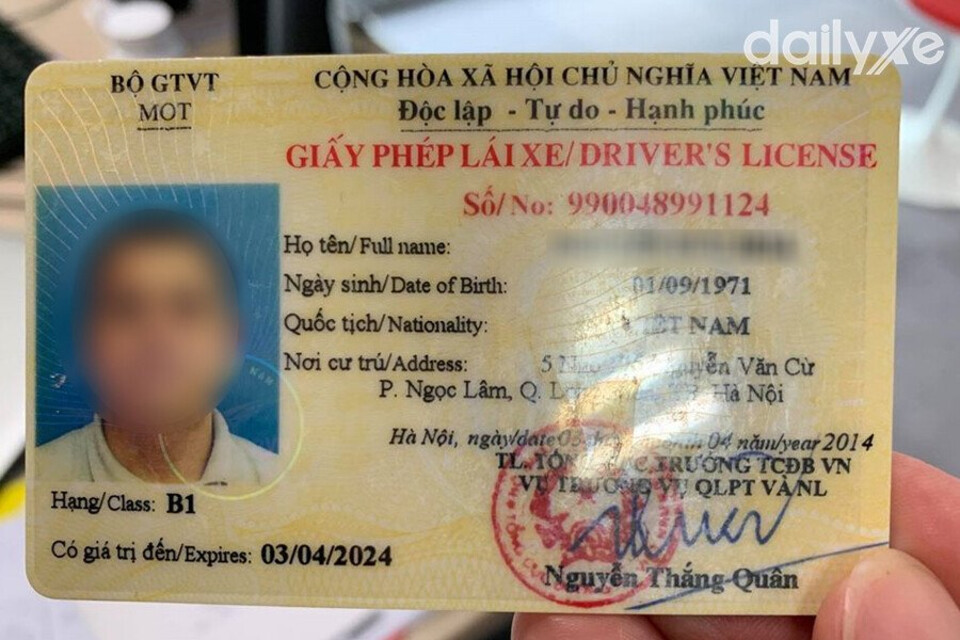 Bằng lái xe hạng B1
