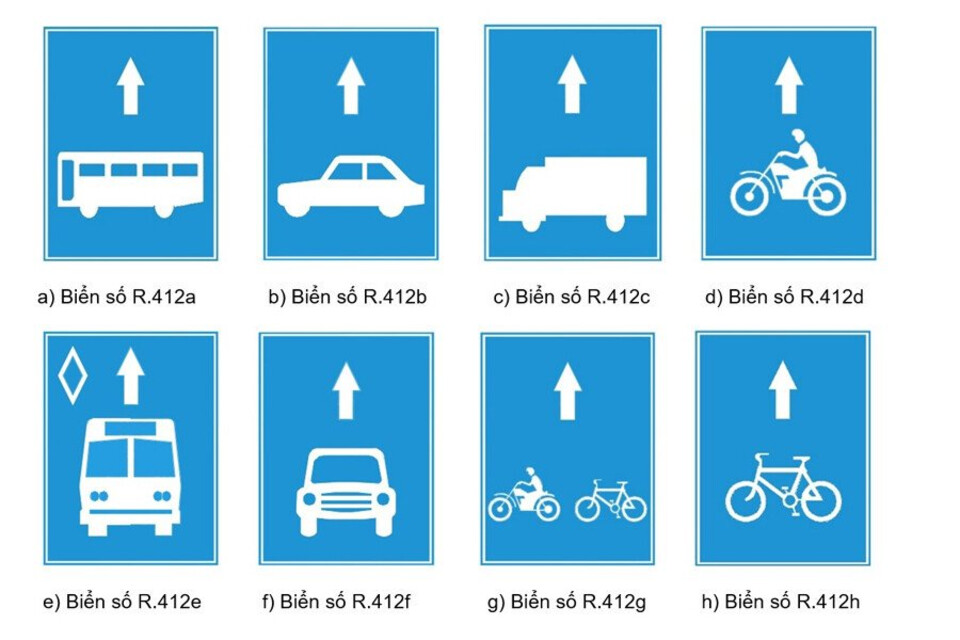  Biển báo giao thông hình chữ nhật