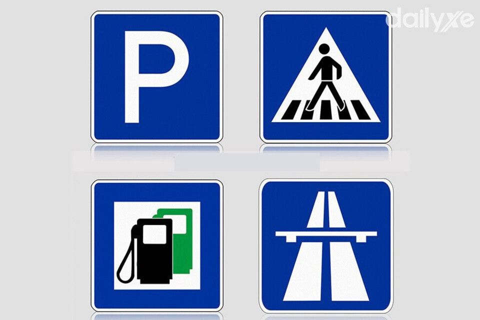 Biển báo giao thông hình vuông