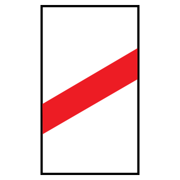 Biển báo số W.243a Nơi đường sắt giao không vuông góc với đường bộ