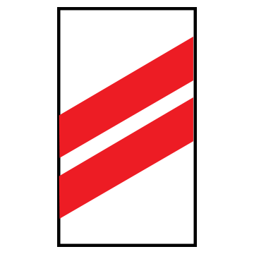 Biển báo số W.243b Nơi đường sắt giao không vuông góc với đường bộ