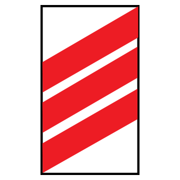 Biển báo số W.243c Nơi đường sắt giao không vuông góc với đường bộ