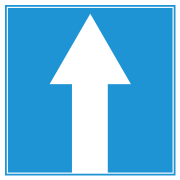 Biển số I.407a Đường một chiều