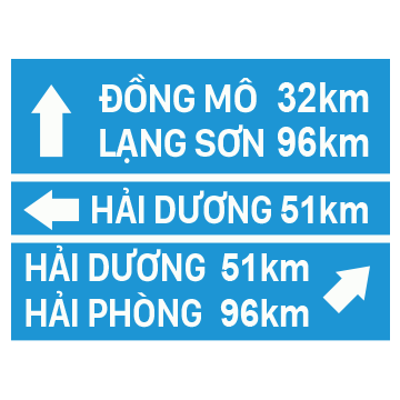 Biển số I.414d Chỉ hướng đường