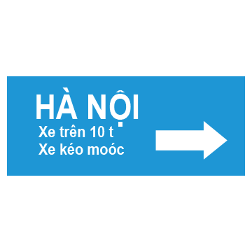 Biển số I.417a Chỉ hướng đường phải đi cho từng loại xe