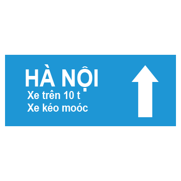 Biển số I.417b Chỉ hướng đường phải đi cho từng loại xe