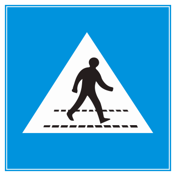 Biển số I.423a  Vị trí người đi bộ sang ngang