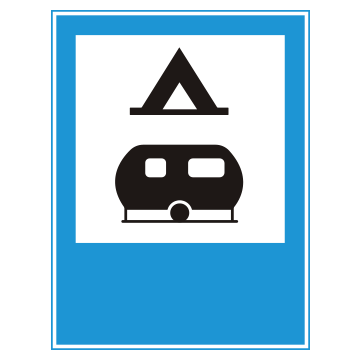 Biển số I.433d Nơi cắm trại và nhà lưu động