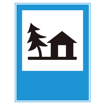 Biển số I.433e - Báo hiệu nhà trọ (Youth Hostel)