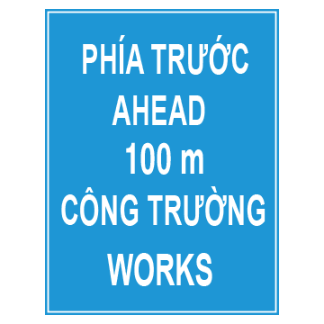 Biển số I.441b Báo hiệu phía trước có công trường thi công