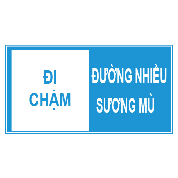 Biển số I.445c  Đoạn đường sương mù”