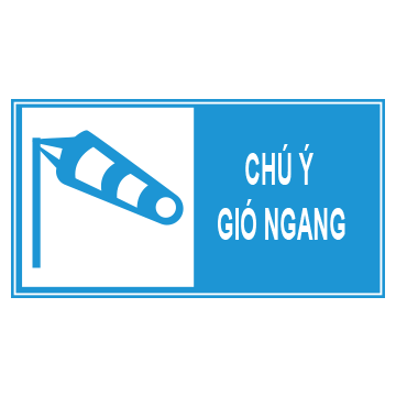 Biển số I.445f “Chú ý gió ngang”