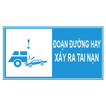 Biển số I.445g “Đoạn đường hay xảy ra tai nạn”