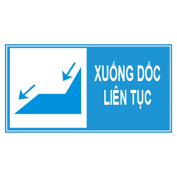Biển số I.445h “Xuống dốc liên tục”