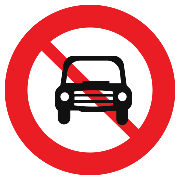 Biển số P.103a Cấm xe ôtô
