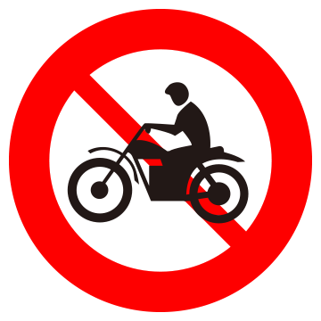 Biển số P.104 Cấm xe máy