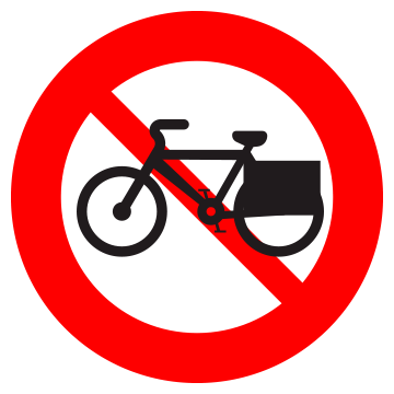 Biển số P.110b Cấm xe đạp thồ