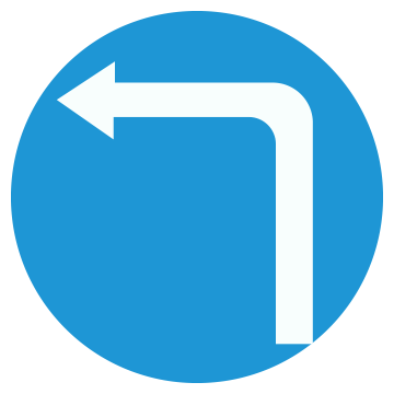 Biển số R.301e  Hướng đi phải theo