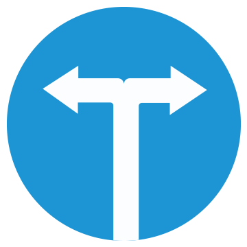 Biển số R.301i Hướng đi phải theo