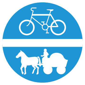 Biển số R.304  Đường dành cho xe thô sơ