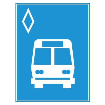 Biển số R.403c Đường dành cho xe buýt