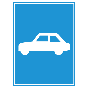 Biển số R.403d Đường dành cho xe ôtô con