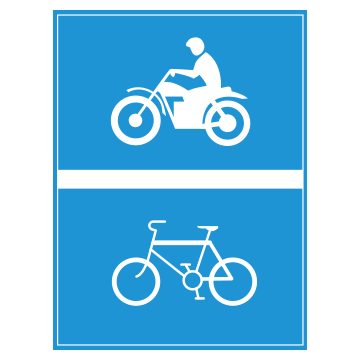 Biển số R.403f Đường dành cho xe máy và xe đạp