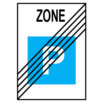 Biển số R.E,10c Hết khu vực đỗ xe