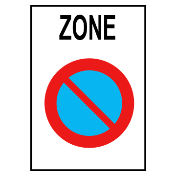 Biển số R.E,9a Cấm đỗ xe trong khu vực