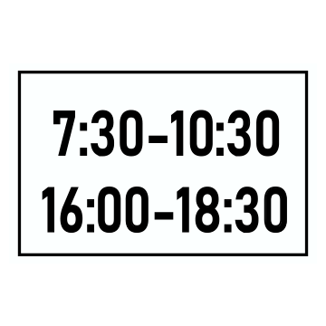 Biển số S.508b Biểu thị thời gian