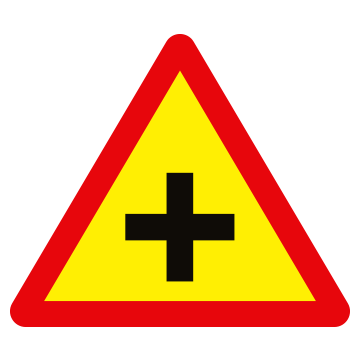 Biển số W.205a Đường giao nhau