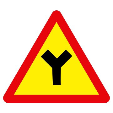 Biển số W.205e Đường giao nhau