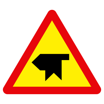 Biển số W.207h Giao nhau với đường không ưu tiên