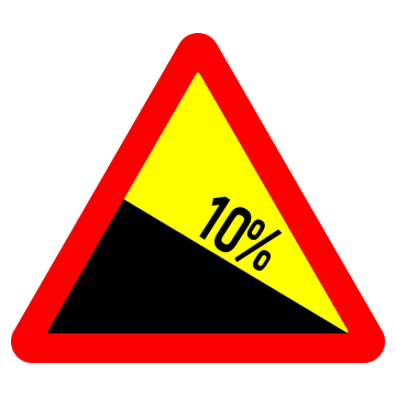 Biển số W.219 Dốc xuống nguy hiểm