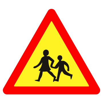 Biển số W.225 Trẻ em