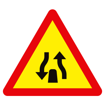 Biển số W.236  Kết thúc đường đôi