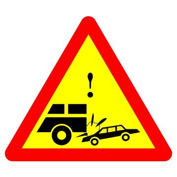 Biển số W.244 Đoạn đường hay xảy ra tai nạn