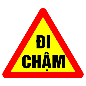 Biển số W.245a Đi chậm