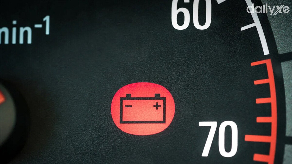 Cảnh báo bình ắc quy trên bảng taplo nên đi bảo dưỡng kịp thời