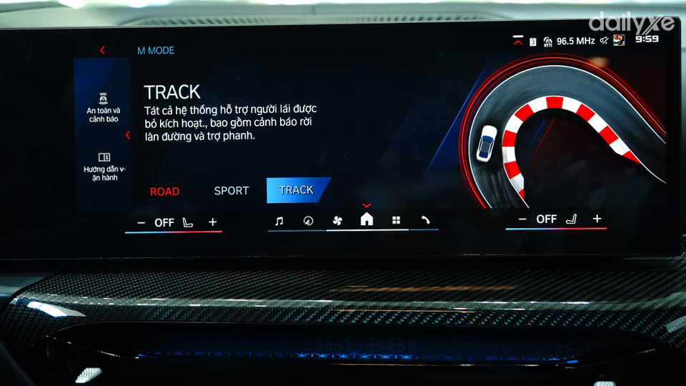 Màn hình giải trí tiện nghi