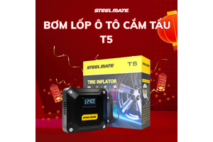 Bơm lốp ô tô Steelmate T5 – thiết bị đơn năng, bền bỉ cho xe gia đình