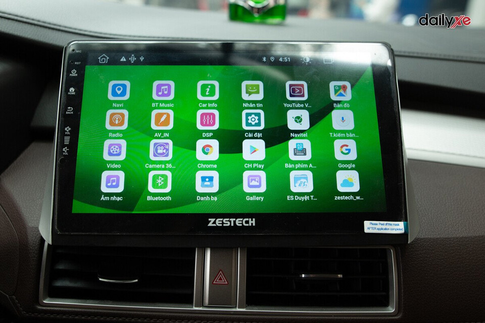 Màn hình Android ứng dụng tiện ích