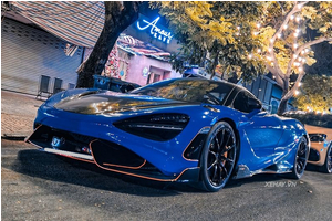 Cận cảnh McLaren 765LT màu xanh Paris Blue độc nhất tại Việt Nam
