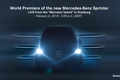 Chào đón Mercedes-Benz Sprinter 2019 vào ngày 6/2 tới