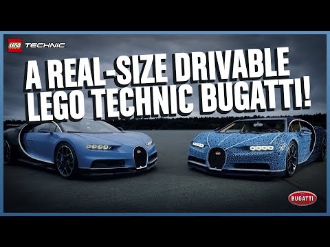 Chiếc Bugatti Chiron kích thước thật được tạo ra từ Lego technic