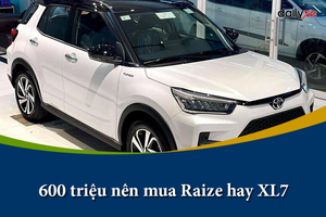 Có 600 triệu đồng có nên mua Toyota Raize hay Suzuki XL7 ?