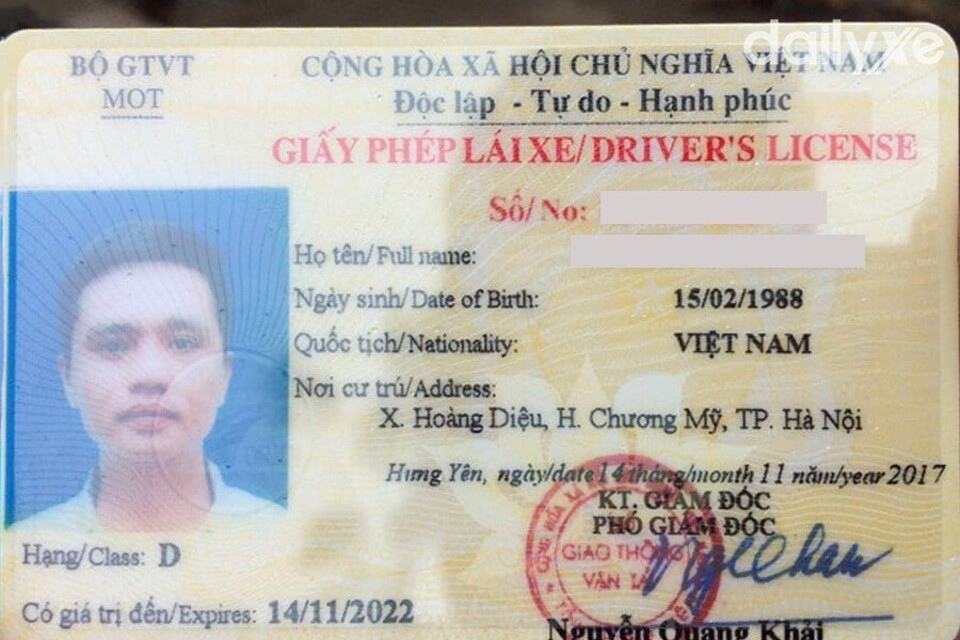 Bằng lái xe hạng D